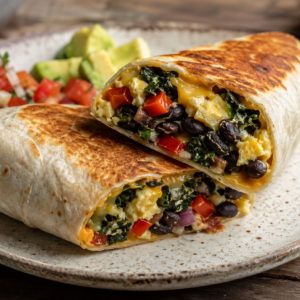 Black Bean Breakfast Burrito