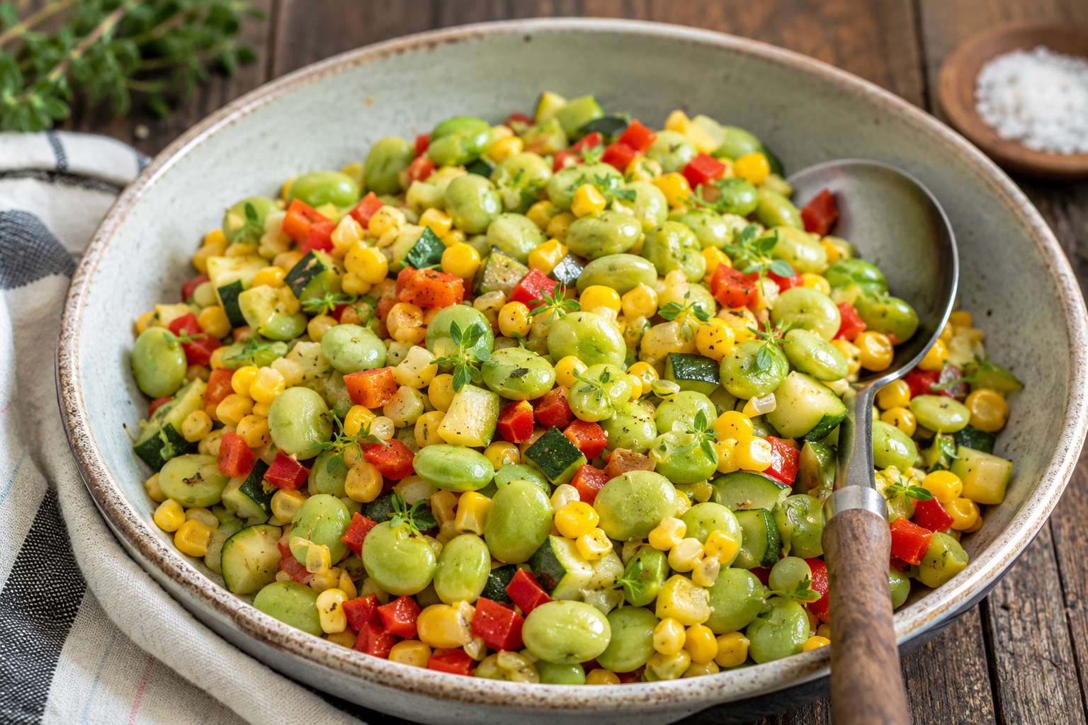 Green Baby Lima Succotash