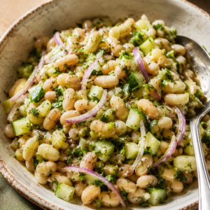 Lemon Herb Mayocoba Bean Salad